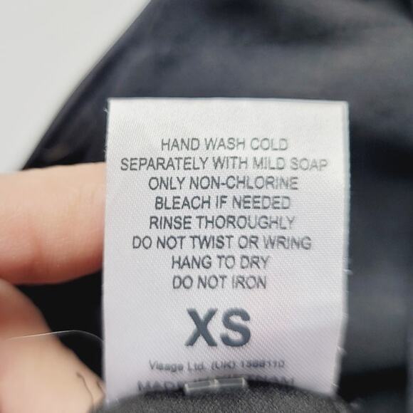 Fashion Union Swimwear Halter Triangle Bikini Top Black XS NEW - Picture 5 of 5